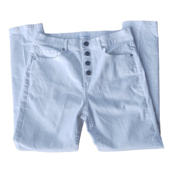 LOFT Denim - Loft Slim Pocket High Waist Skinny Crop Jeans Size 28/6